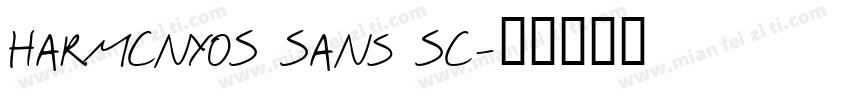 HarmCnyoS Sans SC字体转换
